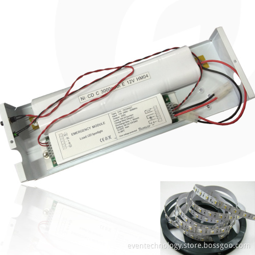 DC24V LED Strip Tape emergency backup unit with battery pack 3 hours duration 30% brightness when emergency
